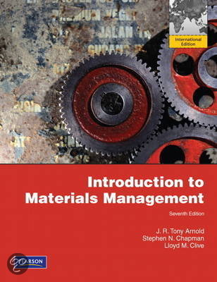 Introduction to materials management (Druk 7) Samenvatting