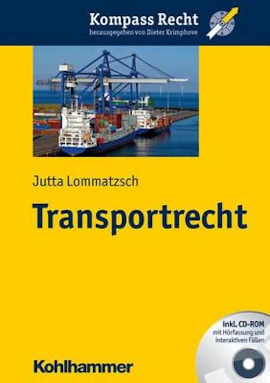 Transportrecht  samenvatting