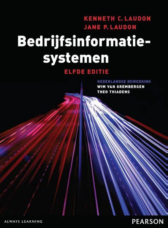 Samenvatting Bedrijfsinformatiesystemen Hoofdstuk 1 Informatiesystemen in het huidige mondiale ondernemen