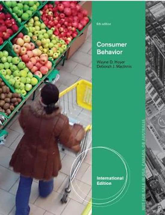 Consumer Behavior, Part 3, 6th international edition