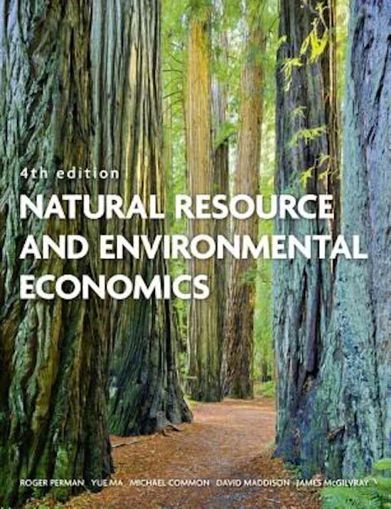 Book Summary Environmental Economics