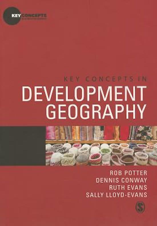 Key concepts in development geography short summary