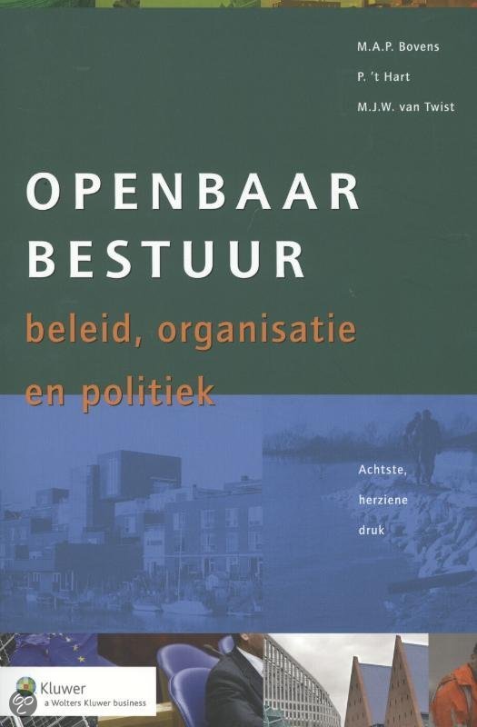 Openbaar Bestuur, beleid, organisatie en politiek