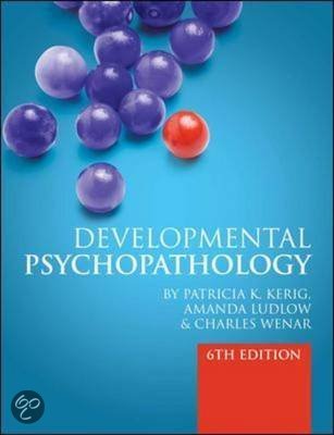 Developmental Psychopathology