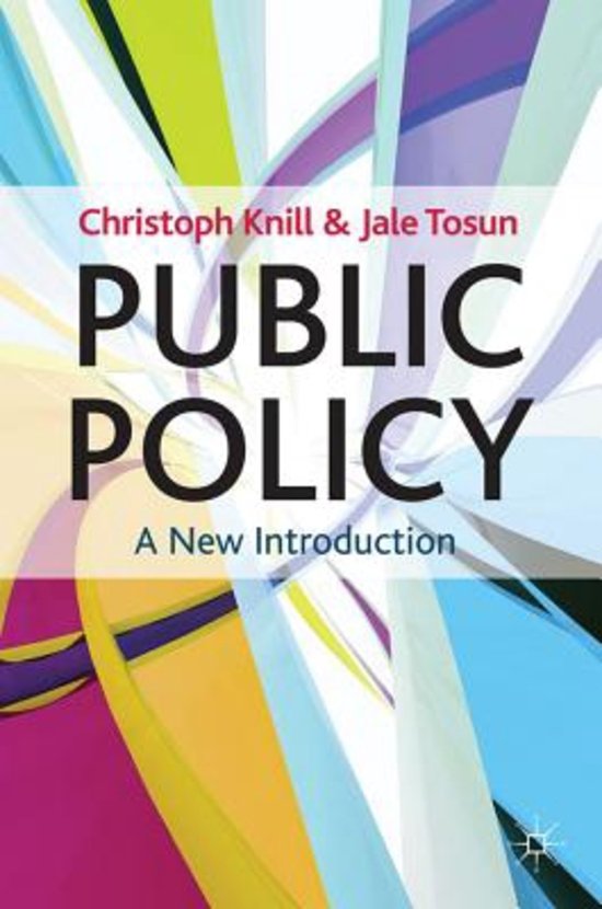 Public Policy and Governance deeltentamen 2