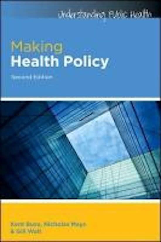 Making Health Policy