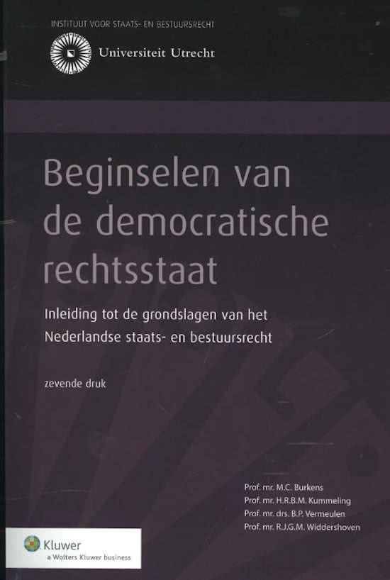 Samenvatting Staatsrecht Blok 2