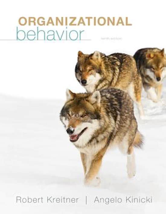 Samenvatting Boek 'Organizational Behavior' en colleges