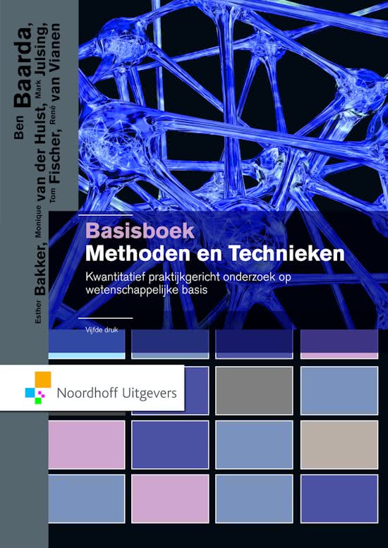 samenvatting onderzoek 1- basisboek methoden en technieken - Ben Baarda