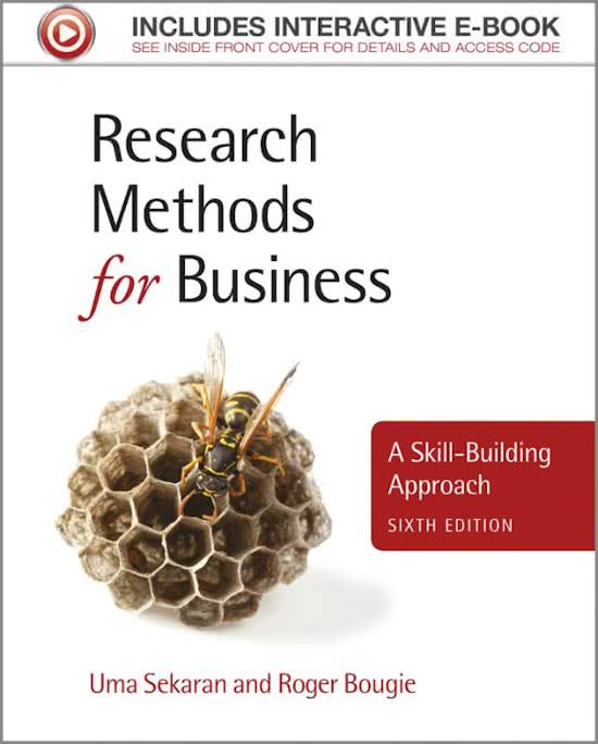 Research Methods for Business summary  ch 1 2 6 9 11 12 13 14 17