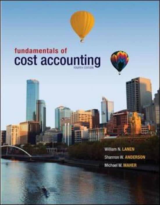 Fundamentals of Cost Accounting