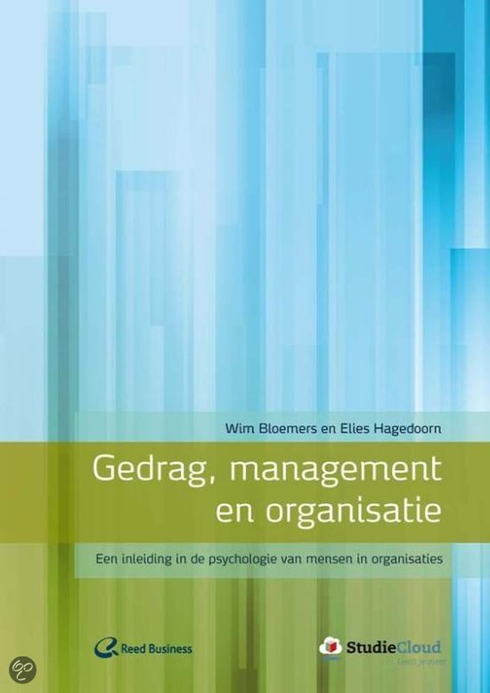 Gedrag, management en organisatie