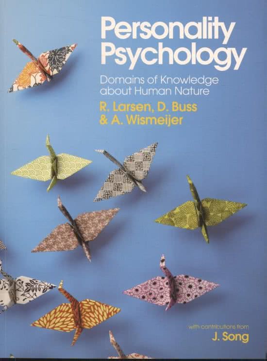 Persoonlijkheidspsychologie: Uitgebreide samenvatting (2020); zelf 8 gehaald