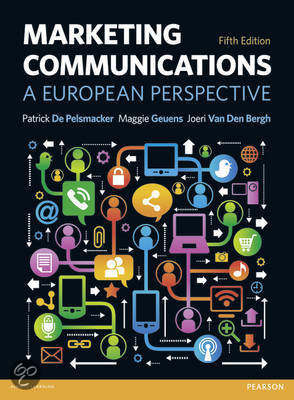 Marketing Communications Summary of Chapter 5, 6, 8 & 9 