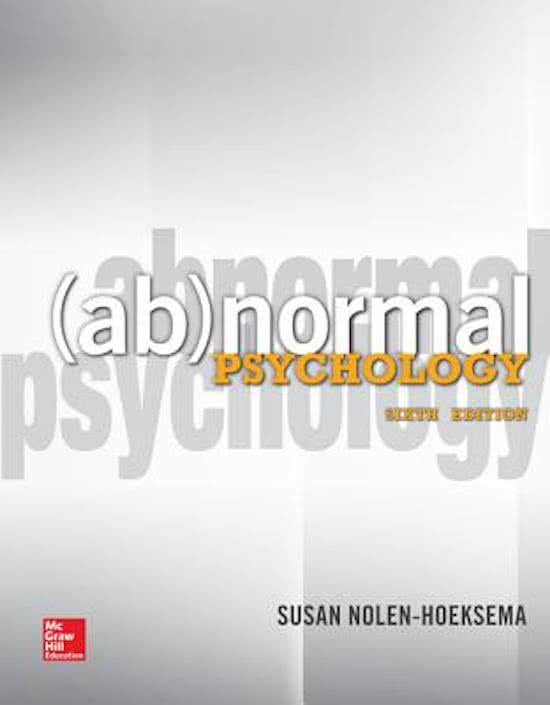 Abnormal Psychology