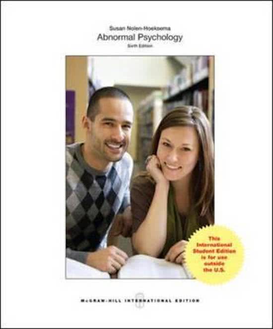 Abnormal Psychology 6th Edition by Susan Nolen-Hoeksema 