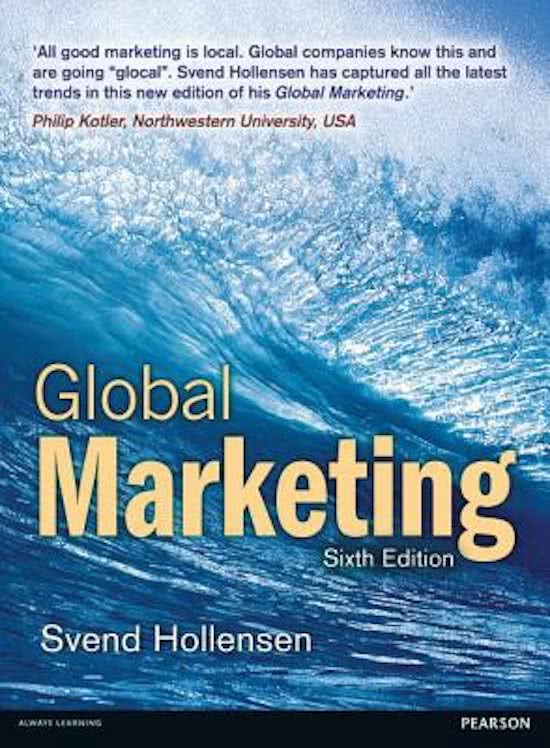 Summary Global Marketing Chapter 9-19