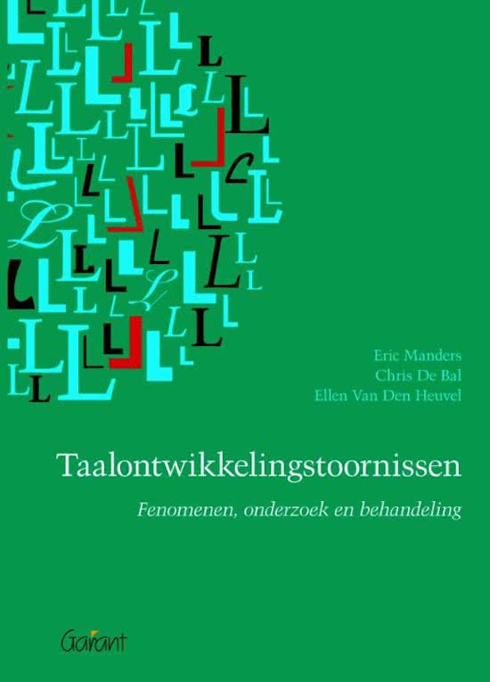 Samenvatting Taal Diagnostiek: taalontwikkelingsstoornissen 