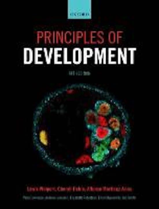 Molecular principles of development summary 1-6