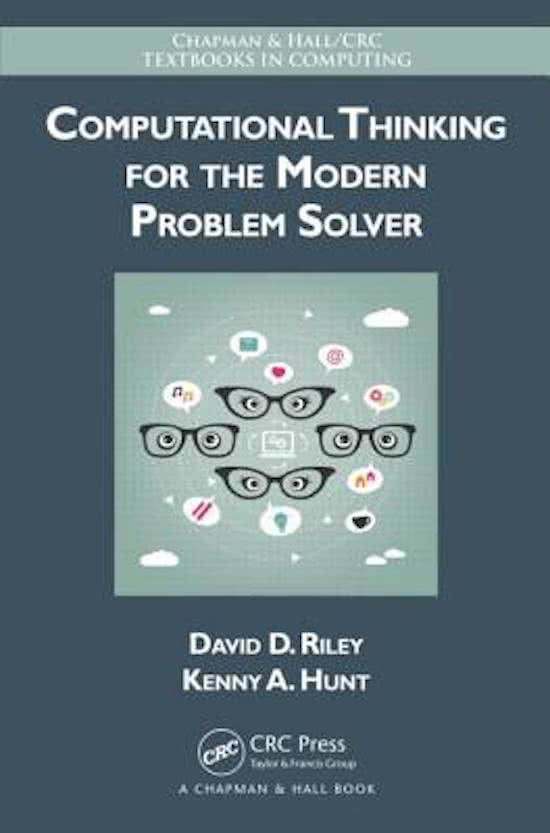 Samenvatting Computational thinking for the modern problem solver + artikelen