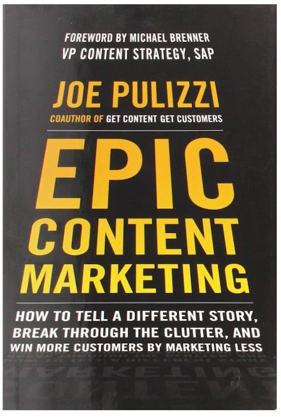 Epic Content Marketing: How to Tell a Different Story, Break