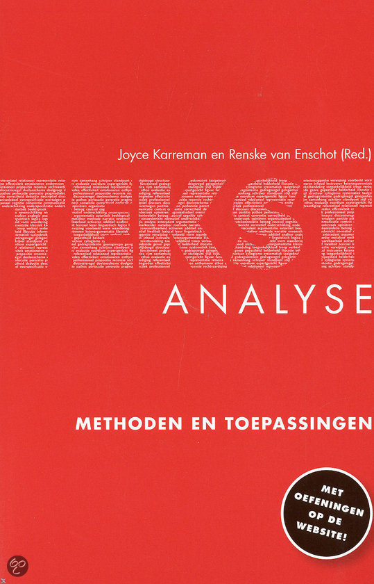 Samenvatting Tekstanalyse I 