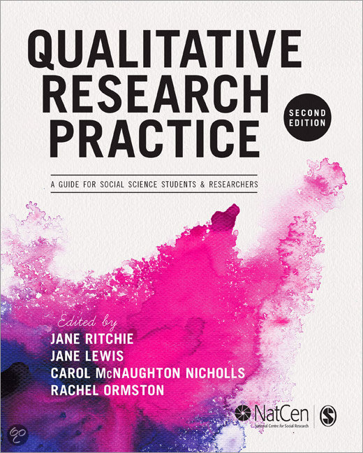 Begrippenlijst lectures + book Qualitative Research Practice, ISBN: 9781446209127  424240 Qualitative Research Methods (424239-B-6)