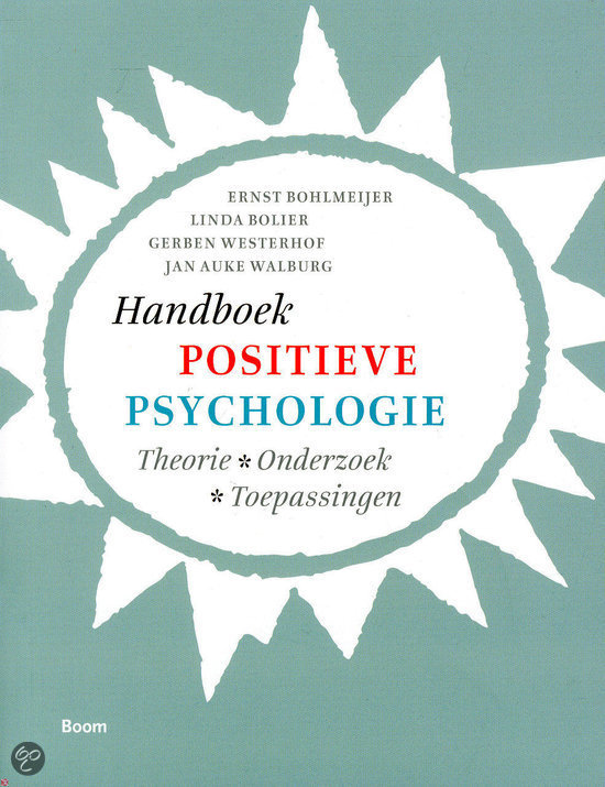 Coaching 1 - Samenvatting  H.7 & 8.1 Handboek positieve psychologie - Reader Coaching