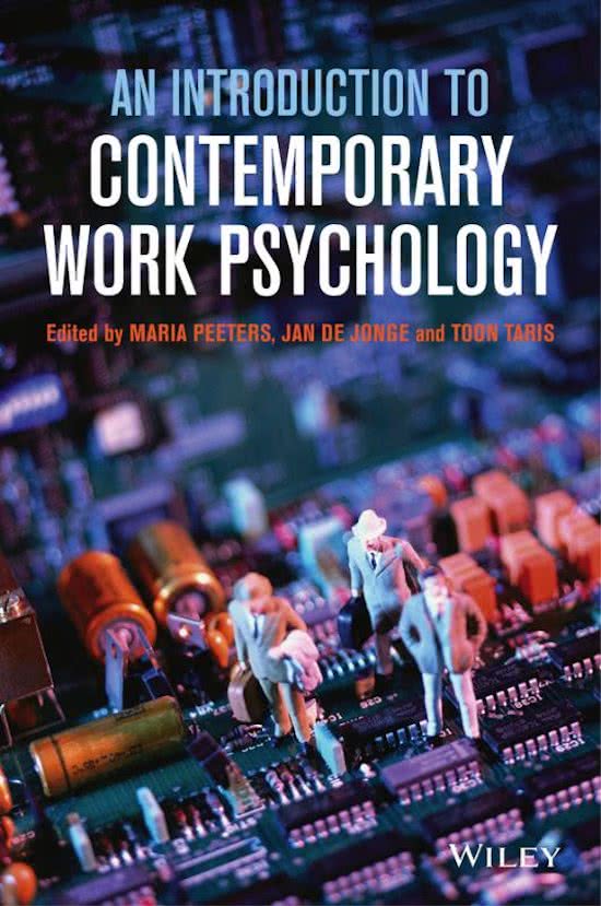 Work, Well-being and Performance: An introduction to contemporary work psychology
