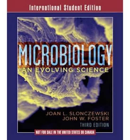 Test Bank - Microbiology-An Evolving Science, 6th Edition (Slonczewski, 2024)