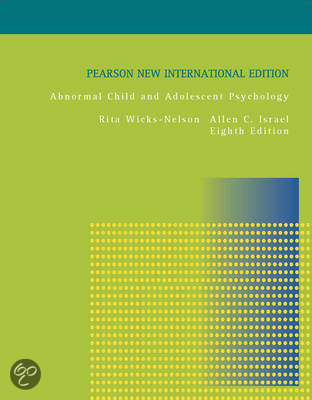 Samenvatting Abnormal Child and Adolescent Psychology