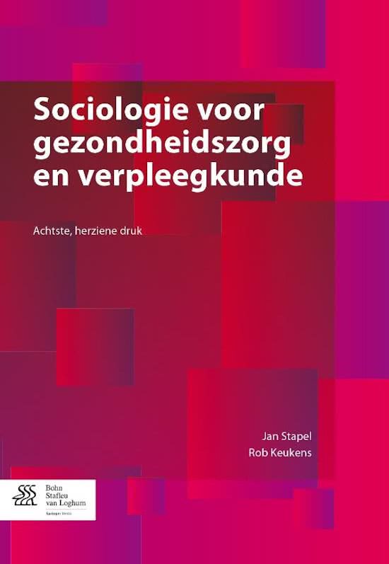 samenvatting sociolgie hoofdstuk 1, 2 en 3