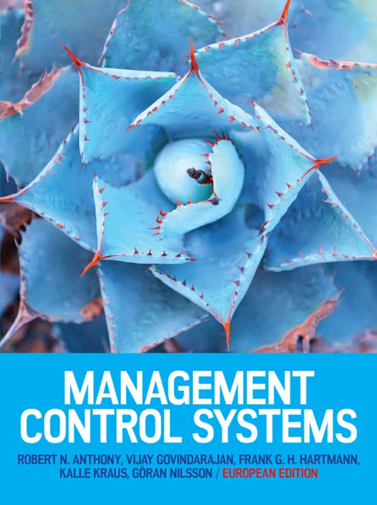 Uitwerking leerdoelen Management control systems