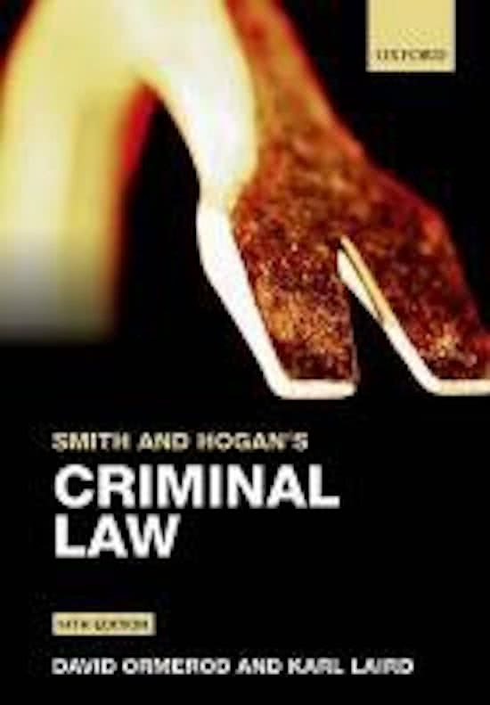 Criminal Law: Revision Notes