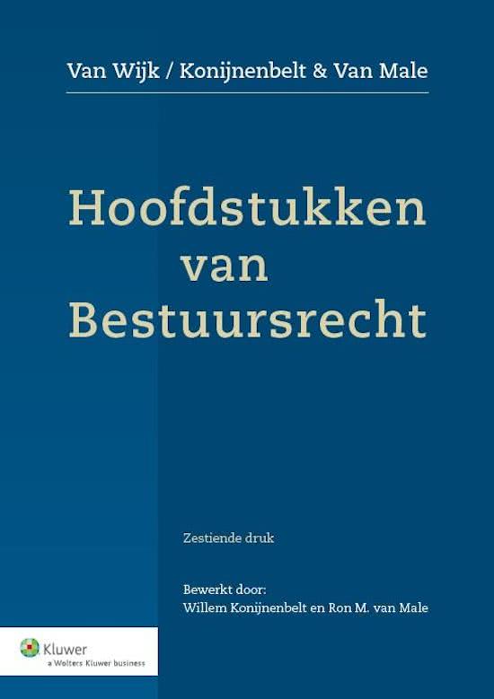 Hoofdstukken van bestuursrecht