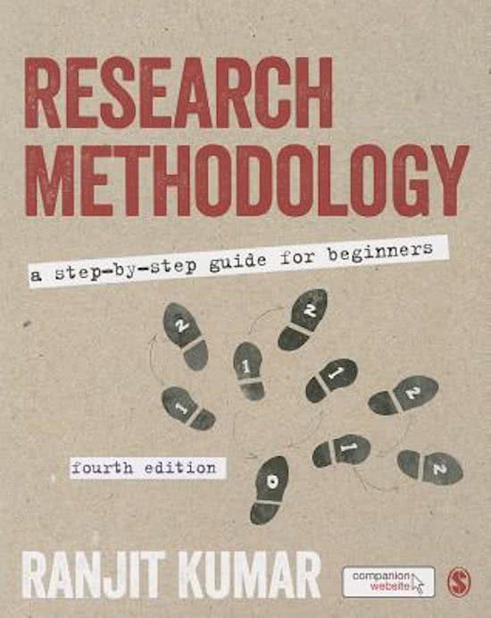 Research Methodology A Step-by-Step Guide for Beginners - Theory Summary