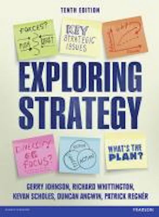 Solution Manual for Exploring Strategy Text And Cases 12th Edition Gerry Johnson, Richard Whittington