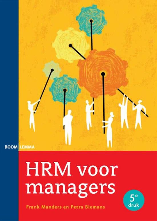 Samenvatting Human Resource Management + Aantekeningen Hoorcollege's.