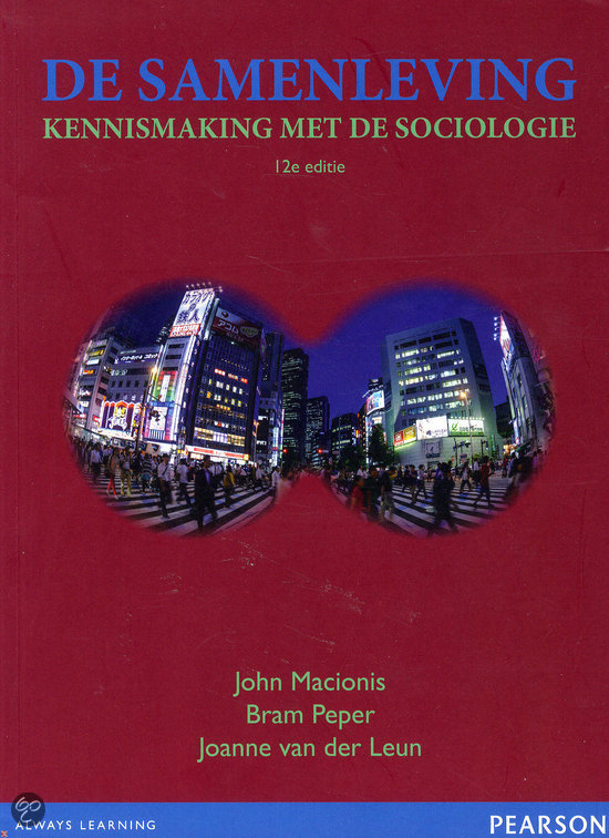 Samenvatting Sociologie Propedeuse Pedagogiek/Social Work