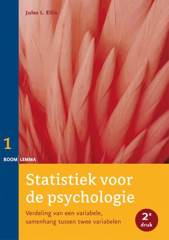 Statistiek voor de psychologie 1 - Verdeling van een variabele, samenhang tussen twee variabelen