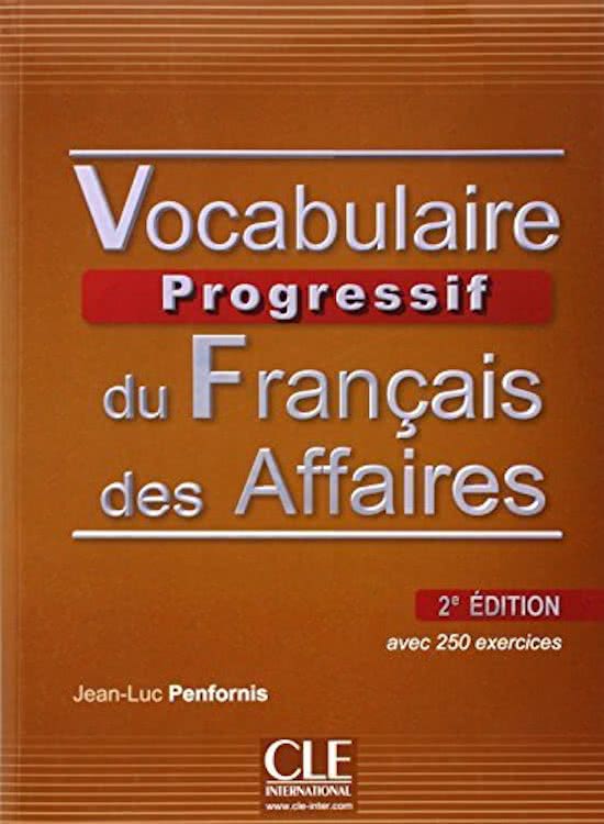 Vocabulaire Progressif Du Francais DES Affaires 2eme Edition