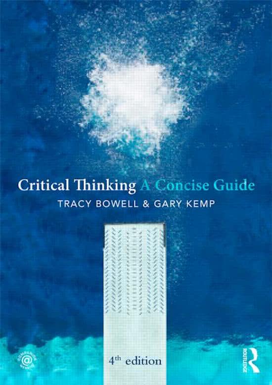 Samenvatting van het boek 'Critical Thinking'