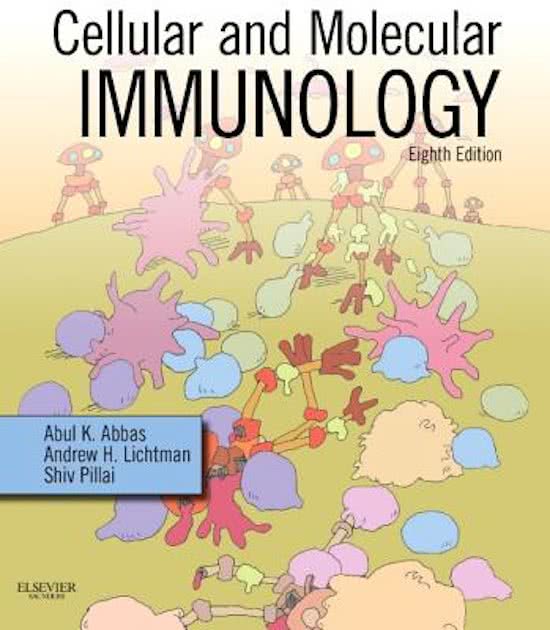 TEST BANK FOR CELLULAR AND MOLECULAR IMMUNOLOGY 8TH EDITION ABBAS 