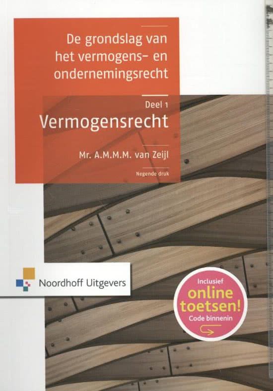 Aantekeningen // Samenvatting - De Grondslag van het Vermogens- en Ondernemingsrecht - Deel 1: Vermogensrecht