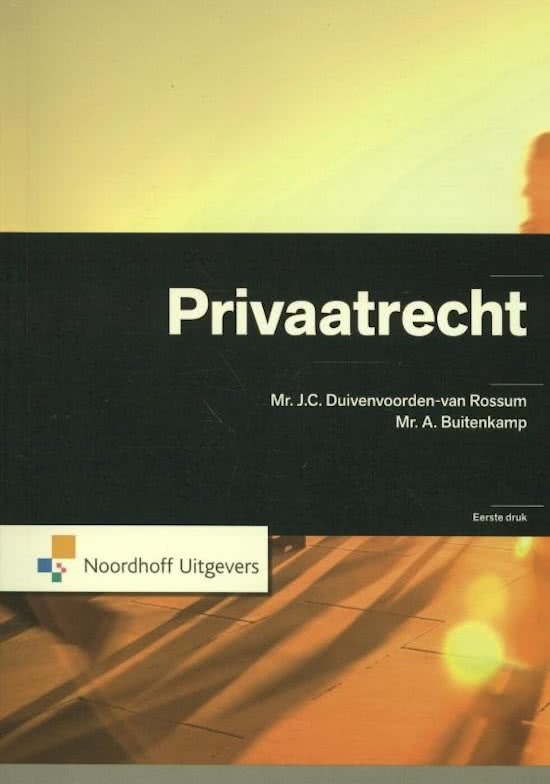 H6 privaatrecht Duivenvoorden-van Rossum, Buitenkamp