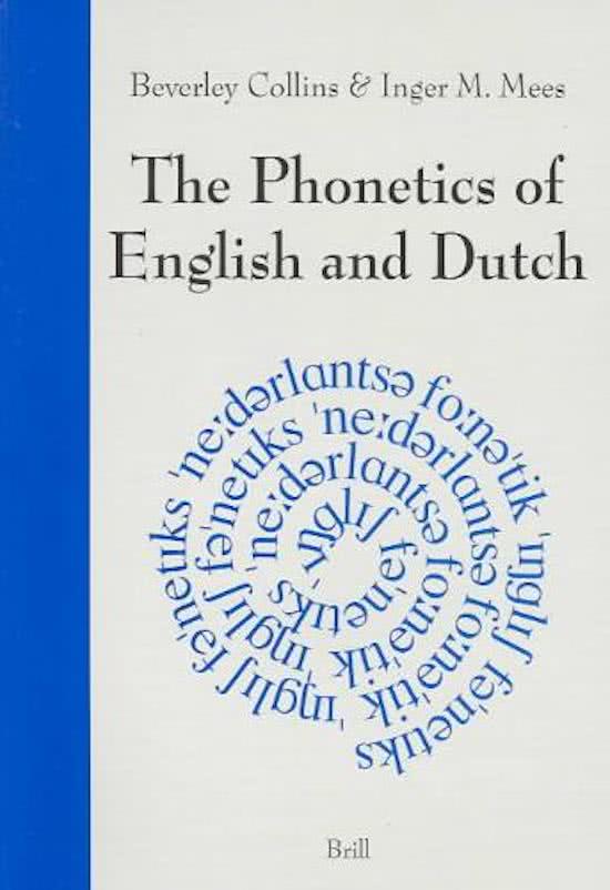 The Phonetics of English and Dutch