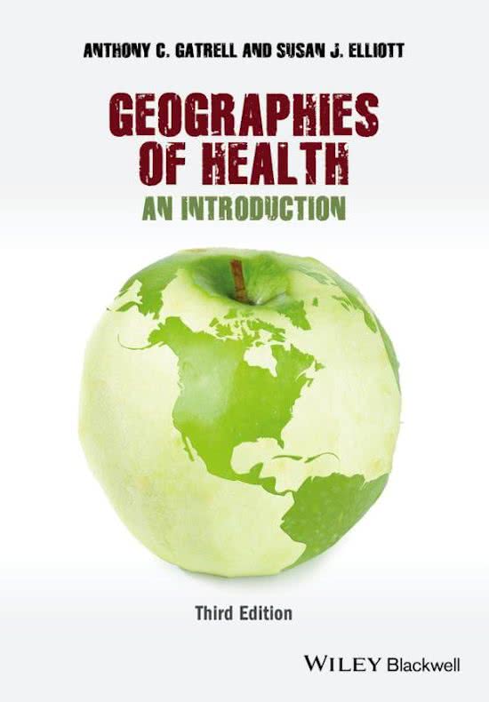 Geographies of Health tentamen  (H 1, 3, 4, 5, 6 en 9)