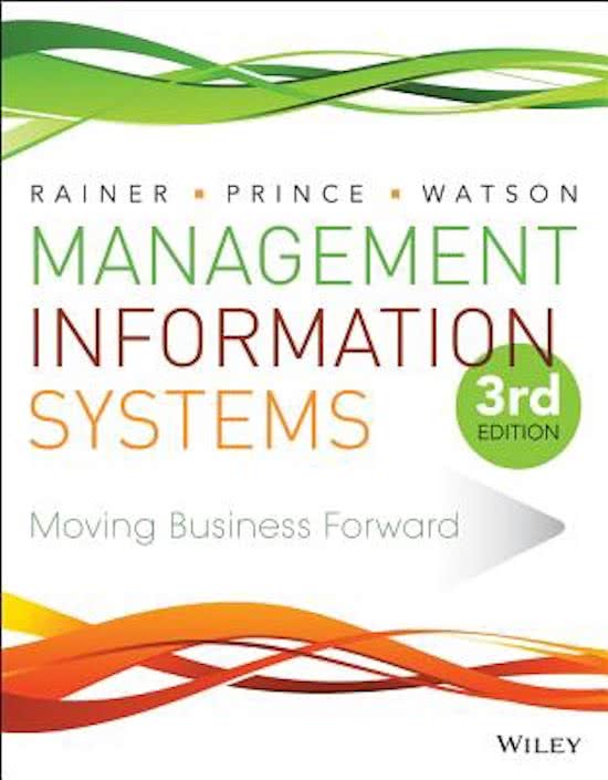 Samenvatting Informatiemanagement BDK, hoofdstukken 1 t/m 13