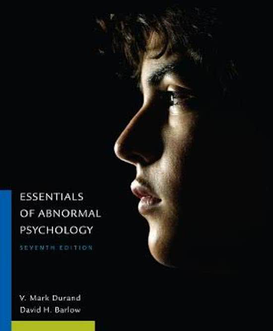 Test Bank for Abnormal Psychology 8th Edition By Barlow Complete All Chapters