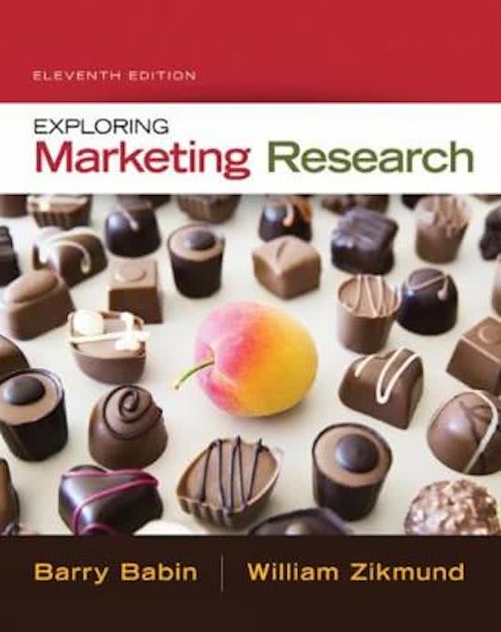 Test Item File- Practice Test Bank - Exploring Marketing Research,Zikmund,11e